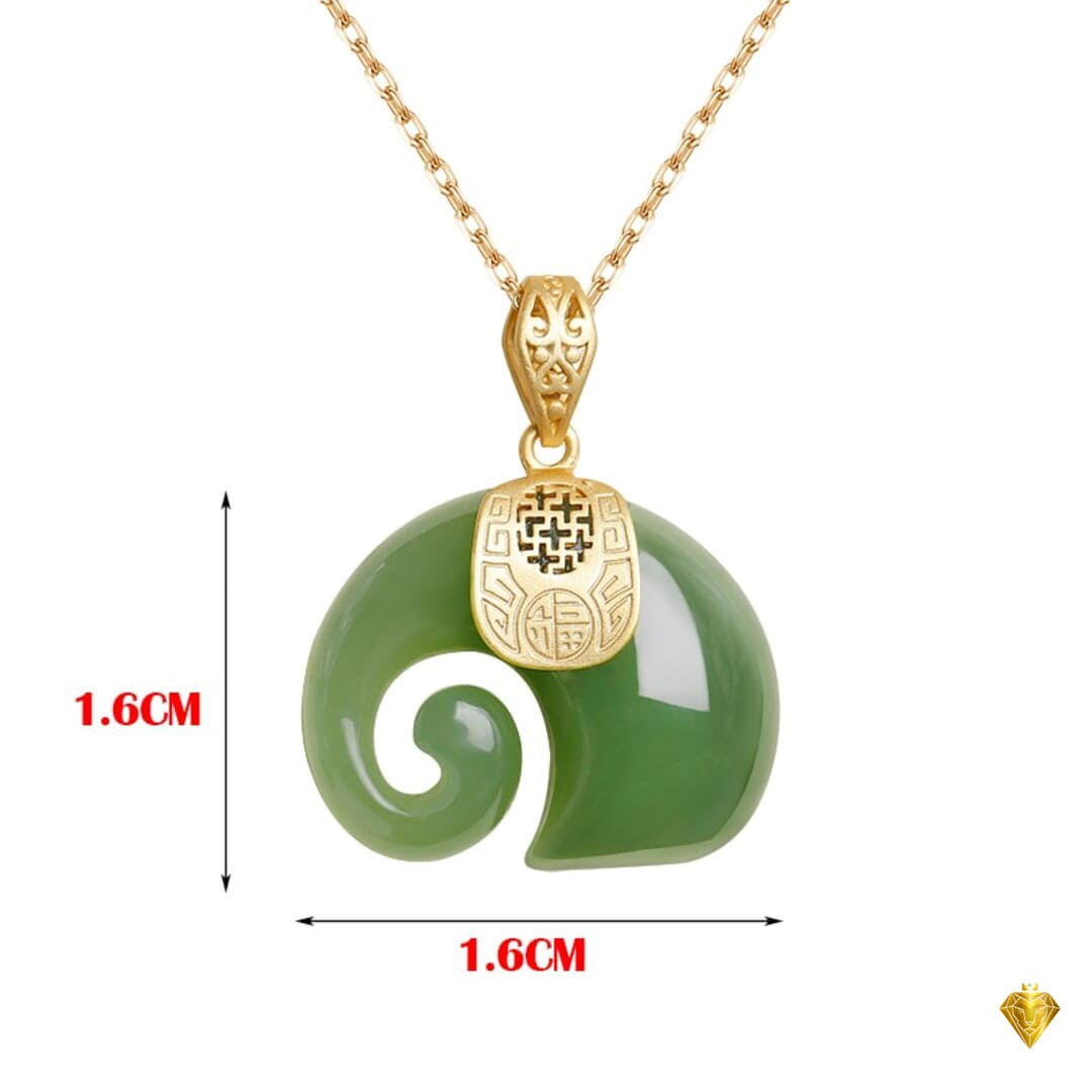 Colar de Jade Banhado a Ouro 18k - Prosperity Colar de Jade Banhado a Ouro 18k - Prosperity