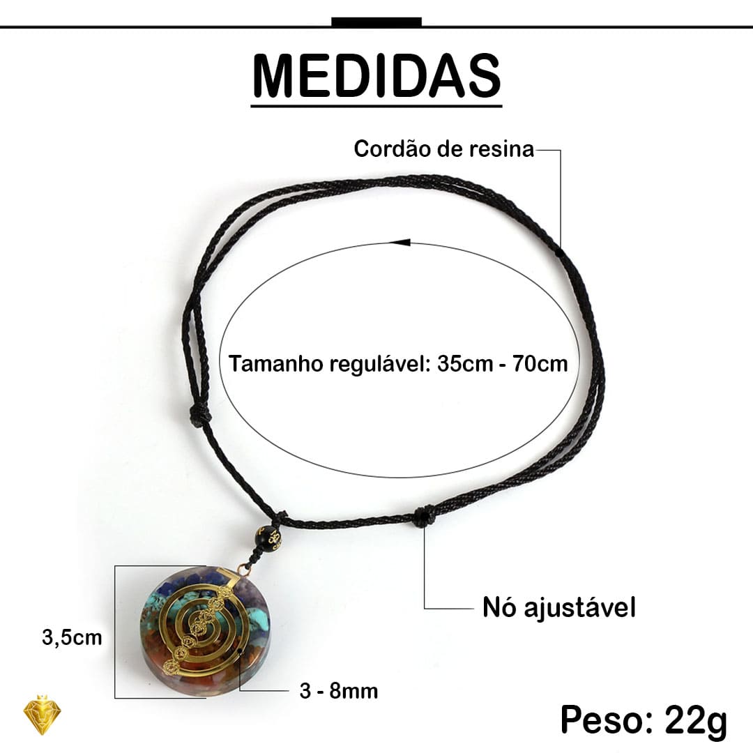Orgonite Círculo Energético – Proteção e Equilíbrio Corporal; 7 Chakras; Reiki; Meditação; Pedra Terapêutica; Unissex. Orgonite Círculo Energético – Proteção e Equilíbrio Corporal; 7 Chakras; Reiki; Meditação; Pedra Terapêutica; Unissex.