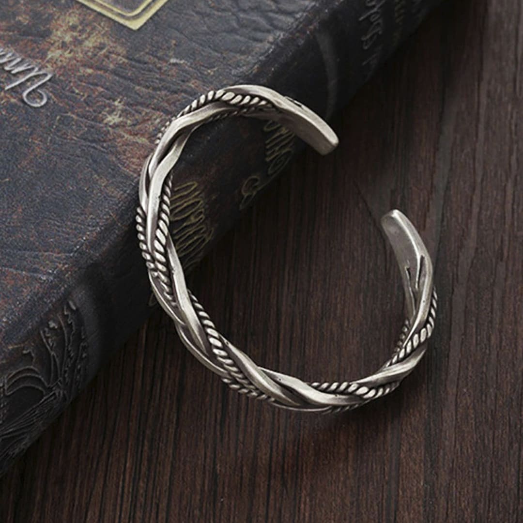 bracelete em prata esterlina masculina bracelete em prata esterlina masculina