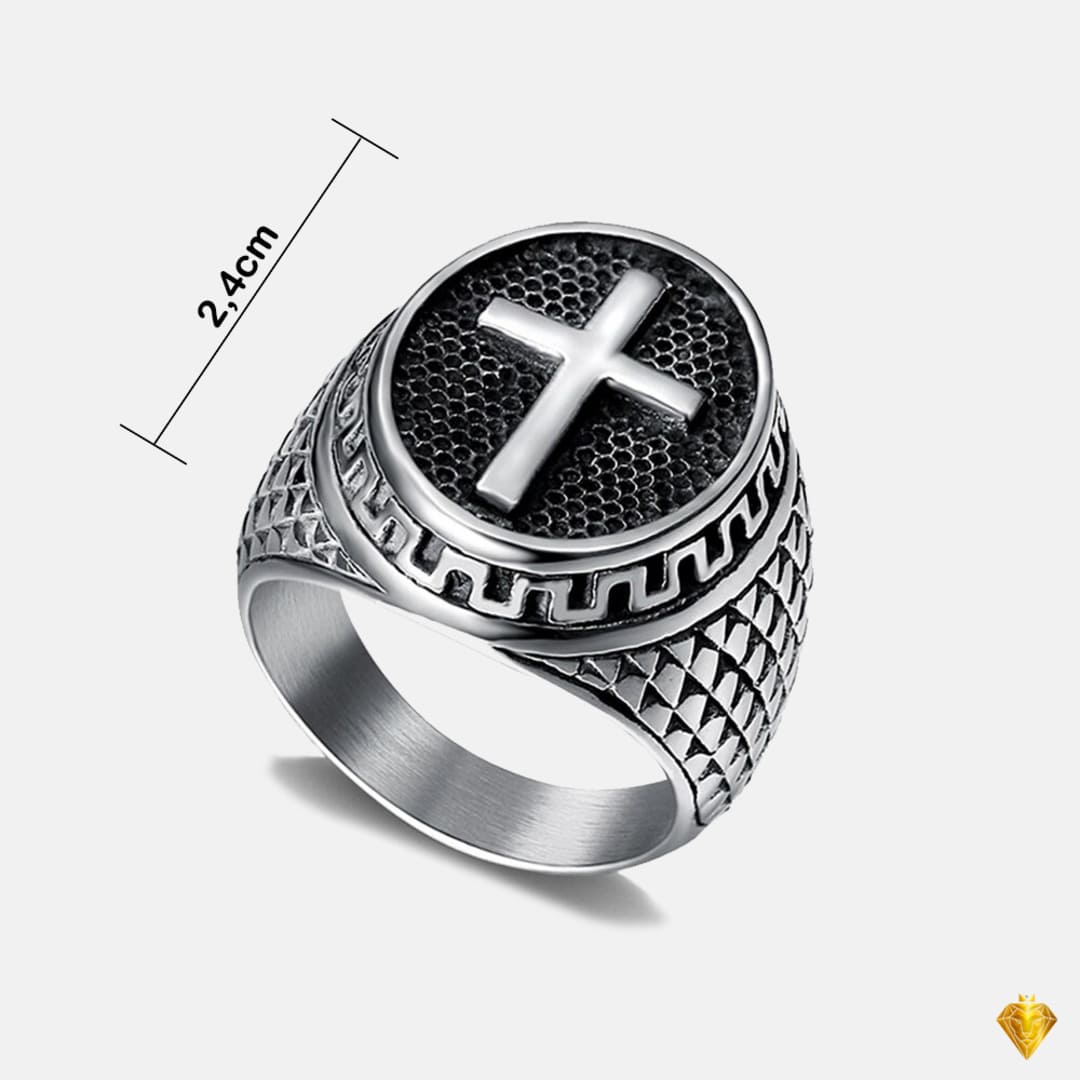 Anel Masculino em Aço Inoxidável - Bless the Lord – Anéis Masculinos – Expresse sua fé (Masculinos) – Novidades – SANTO STILO