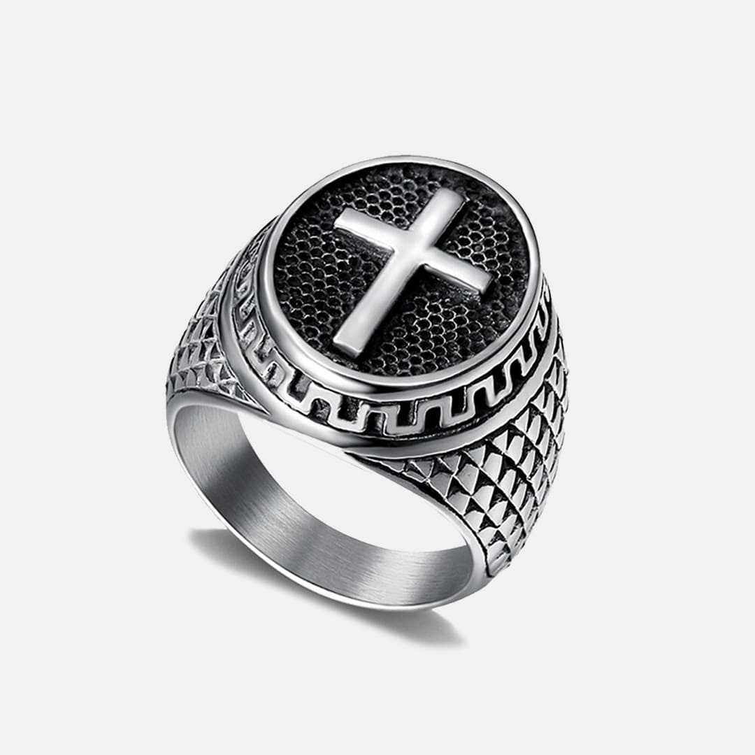 Anel Masculino em Aço Inoxidável - Bless the Lord – Anéis Masculinos – Expresse sua fé (Masculinos) – Novidades – SANTO STILO