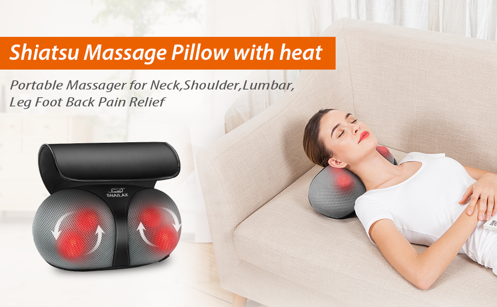 Snailax shiatsu massage pillow new arrivals