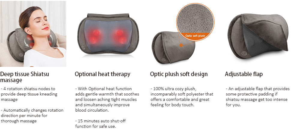 Neck Massager Shoulders Massage Pillow - Singulex