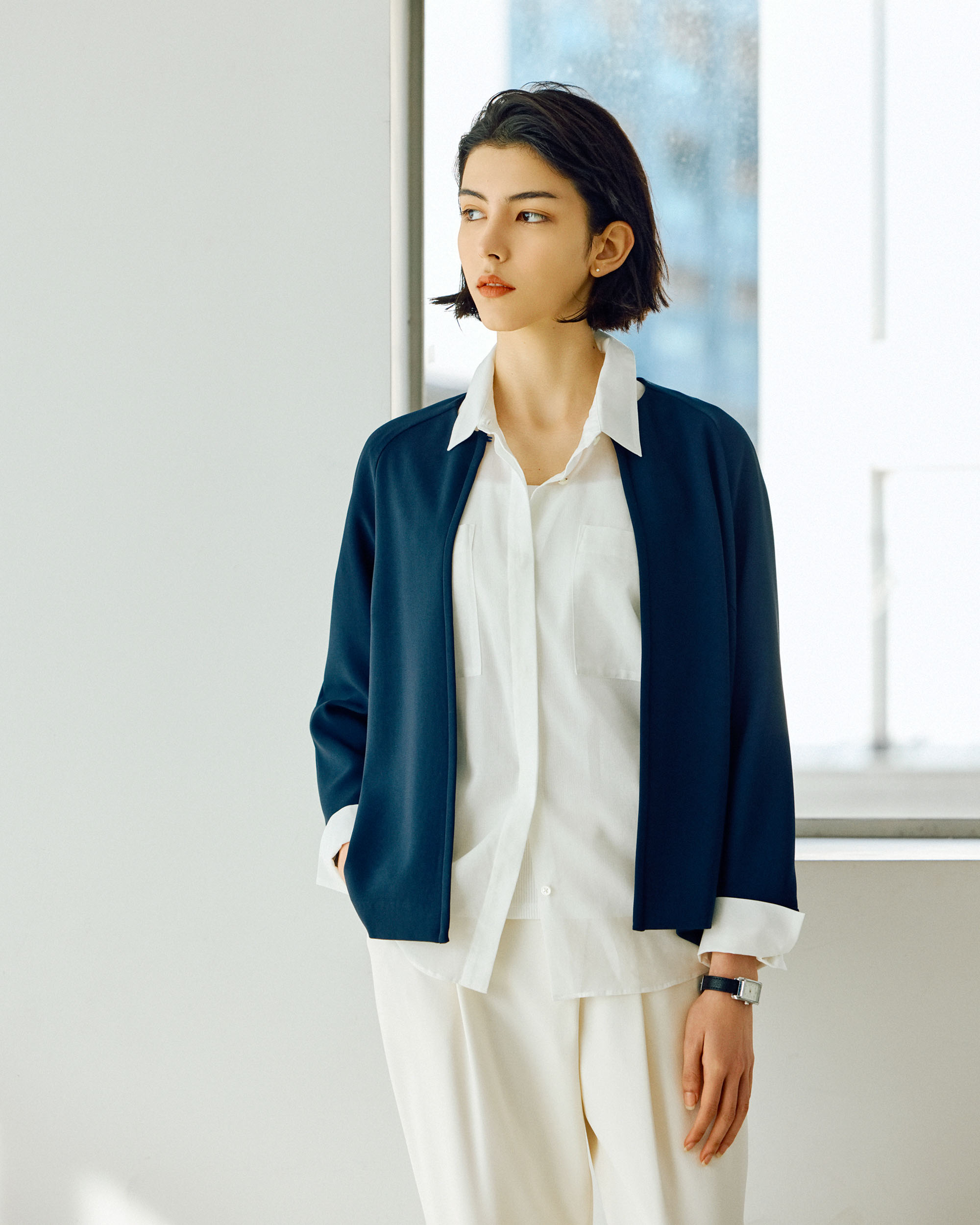 フロントホック8分袖ジャケット - SOÉJU online store｜上質な