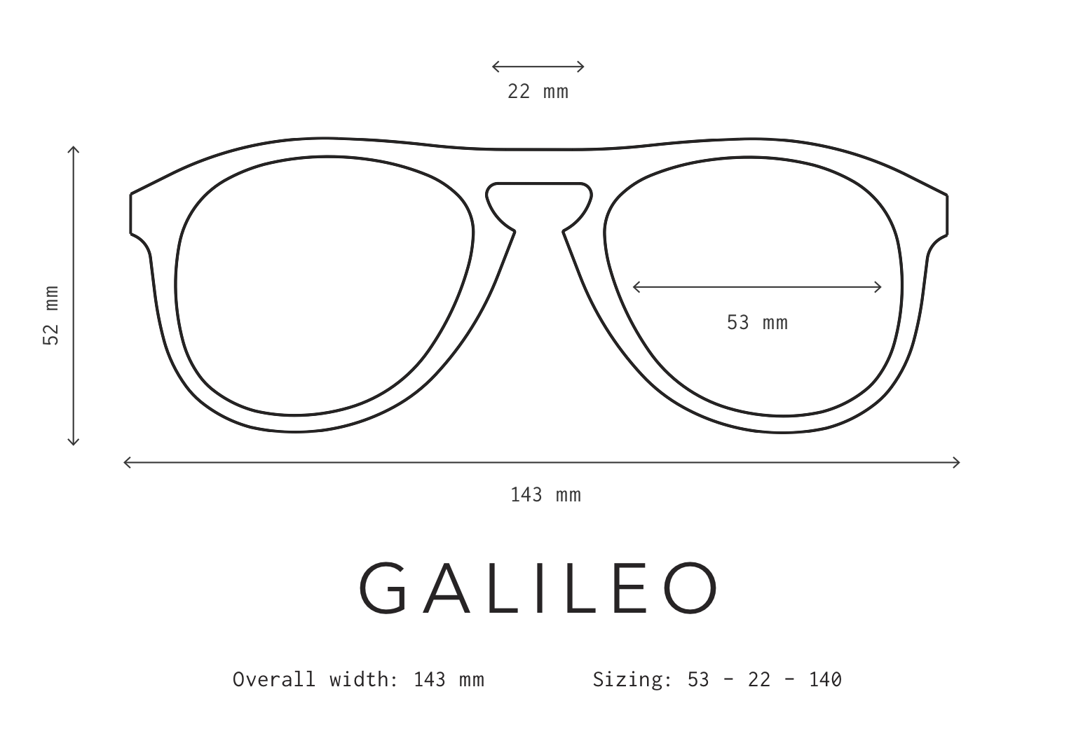 Galileo Sunglasses Fit Information