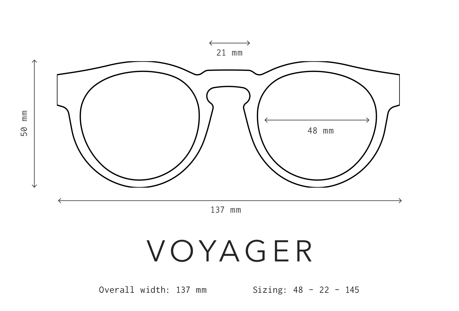 Voyager Sunglasses Fit Information